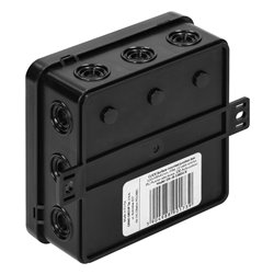 PUSZKA N/T CLICK, IP54, 12 PRZEPUSTÓW, 100X100X41MM, CZARNA ORNO PUSZKA N/T CLICK, IP54, 12 PRZEPUSTÓW, 100X100X41MM, CZARNA ORNO