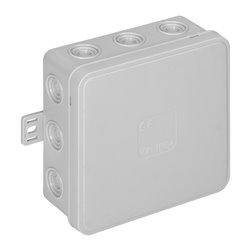 PUSZKA N/T CLICK, IP54, 12 PRZEPUSTÓW, 100X100X41MM, SZARA ORNO PUSZKA N/T CLICK, IP54, 12 PRZEPUSTÓW, 100X100X41MM, SZARA ORNO