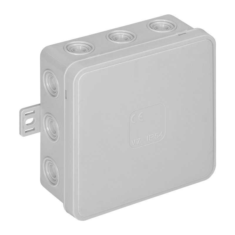 PUSZKA N/T CLICK, IP54, 12 PRZEPUSTÓW, 100X100X41MM, SZARA ORNO PUSZKA N/T CLICK, IP54, 12 PRZEPUSTÓW, 100X100X41MM, SZARA ORNO