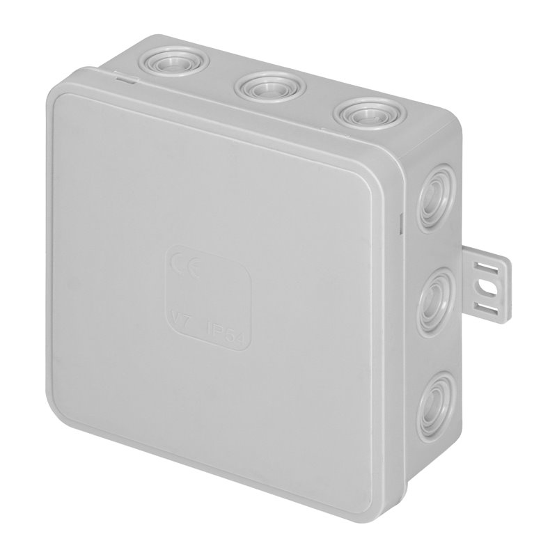 PUSZKA N/T CLICK, IP54, 12 PRZEPUSTÓW, 100X100X41MM, SZARA ORNO PUSZKA N/T CLICK, IP54, 12 PRZEPUSTÓW, 100X100X41MM, SZARA ORNO