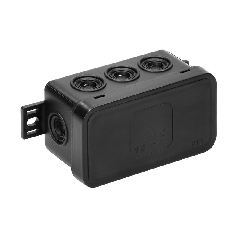 PUSZKA N/T CLICK, IP54, 8 PRZEPUSTÓW, 80X45X41MM, CZARNA ORNO PUSZKA N/T CLICK, IP54, 8 PRZEPUSTÓW, 80X45X41MM, CZARNA ORNO