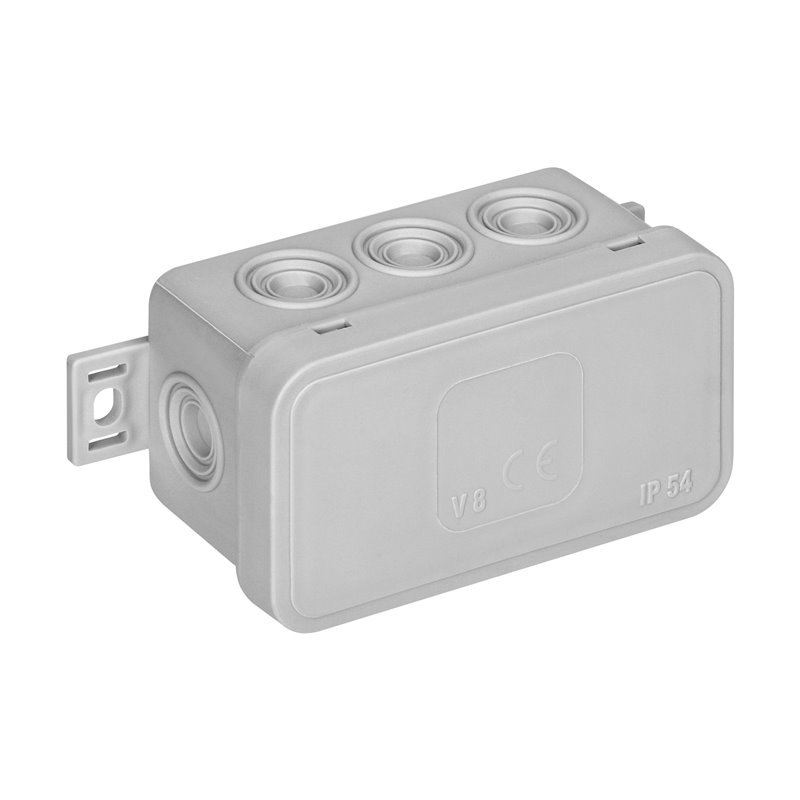 PUSZKA N/T CLICK, IP54, 8 PRZEPUSTÓW, 80X45X41MM, SZARA ORNO PUSZKA N/T CLICK, IP54, 8 PRZEPUSTÓW, 80X45X41MM, SZARA ORNO