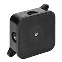 PUSZKA N/T ECO, IP44, 400V, 4 DŁAWNICE GUMOWE, 85X85X35MM, CZARNA ORNO
