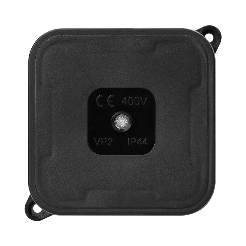 PUSZKA N/T ECO, IP44, 400V, 4 DŁAWNICE GUMOWE, 85X85X35MM, CZARNA ORNO PUSZKA N/T ECO, IP44, 400V, 4 DŁAWNICE GUMOWE, 85X85X35MM, CZARNA ORNO