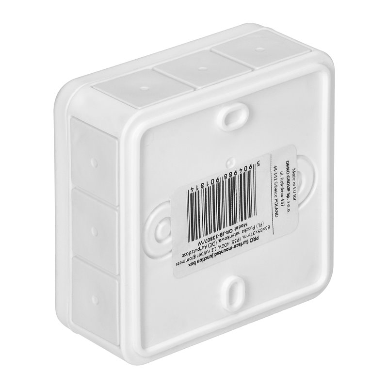PUSZKA N/T PRO, IP55, 400V, 12 PRZEPUSTÓW, 85X85X37MM, BIAŁA ORNO PUSZKA N/T PRO, IP55, 400V, 12 PRZEPUSTÓW, 85X85X37MM, BIAŁA ORNO