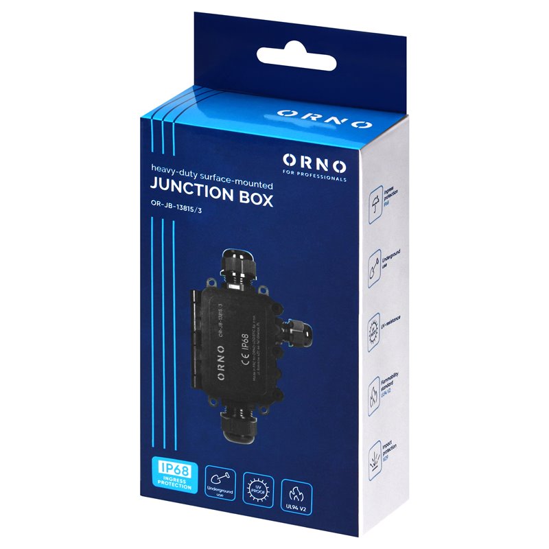 PUSZKA N/T HD IP68, 0,75-4,0MM2 ,2 DŁAWNICE M20, 1 DŁAWNICA M16 ORNO PUSZKA N/T HD IP68, 0,75-4,0MM2 ,2 DŁAWNICE M20, 1 DŁAWNICA M16 ORNO