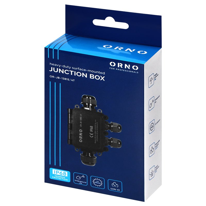 PUSZKA N/T HD IP68, 0,75-4,0MM2 ,2 DŁAWNICE M20, 2 DŁAWNICE M16, UKŁAD T ORNO PUSZKA N/T HD IP68, 0,75-4,0MM2 ,2 DŁAWNICE M20, 2 DŁAWNICE M16, UKŁAD T ORNO