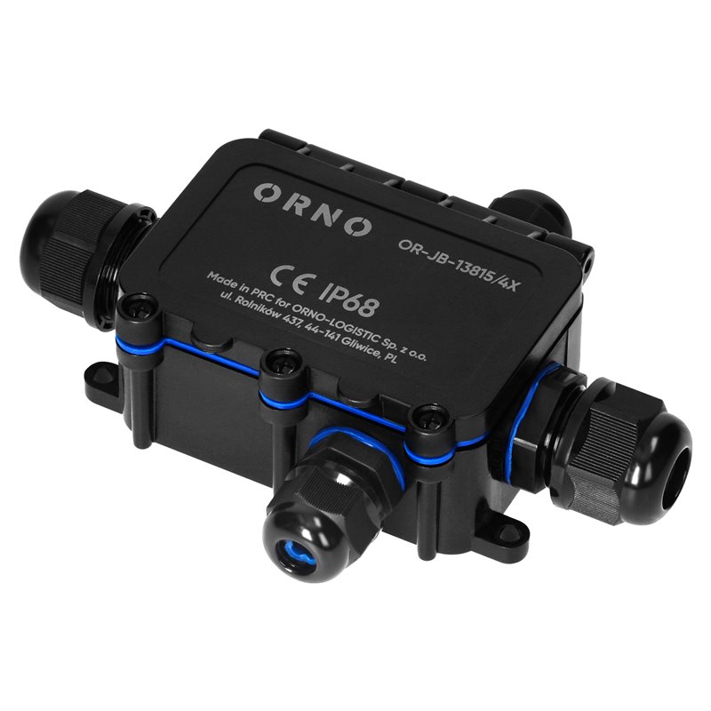 PUSZKA N/T HD IP68, 0,75-4,0MM2 ,2 DŁAWNICE M20, 2 DŁAWNICE M16, UKŁAD X ORNO PUSZKA N/T HD IP68, 0,75-4,0MM2 ,2 DŁAWNICE M20, 2 DŁAWNICE M16, UKŁAD X ORNO
