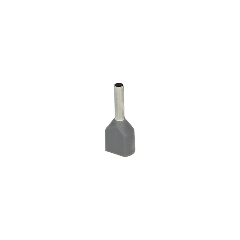 TULEJKA IZOLOWANA PODWÓJNA, PRZEKRÓJ MAKSYMALNY 2,5MM2, DŁUGOŚĆ  MIEDZIANEJ TULEJKI 10MM, BLISTER 25 SZT. ORNO