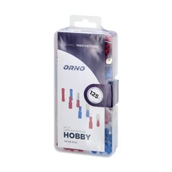 ZESTAW KOŃCÓWEK KABLOWYCH HOBBY, 125 SZT. ORNO ZESTAW KOŃCÓWEK KABLOWYCH HOBBY, 125 SZT. ORNO