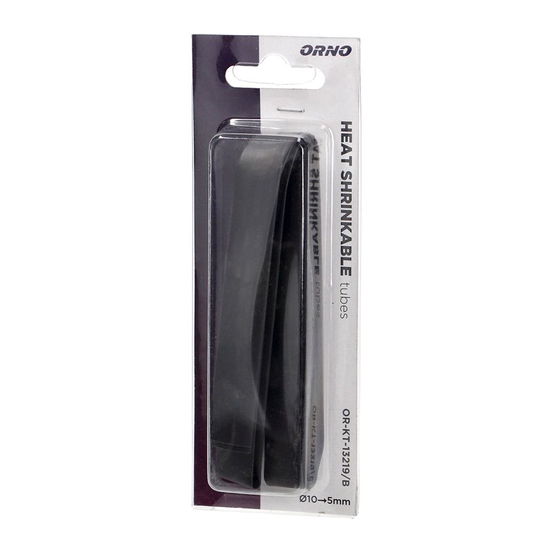 KOSZULKA TERMOKURCZLIWA O10MM 1M, BLISTER, CZARNA ORNO KOSZULKA TERMOKURCZLIWA O10MM 1M, BLISTER, CZARNA ORNO