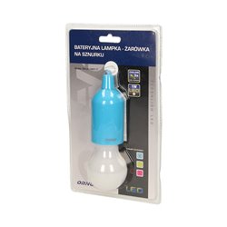 BATERYJNA LAMPKA NOCNA NA SZNURKU 1W LED, 3 X AAA, TURKUSOWA ORNO BATERYJNA LAMPKA NOCNA NA SZNURKU 1W LED, 3 X AAA, TURKUSOWA ORNO