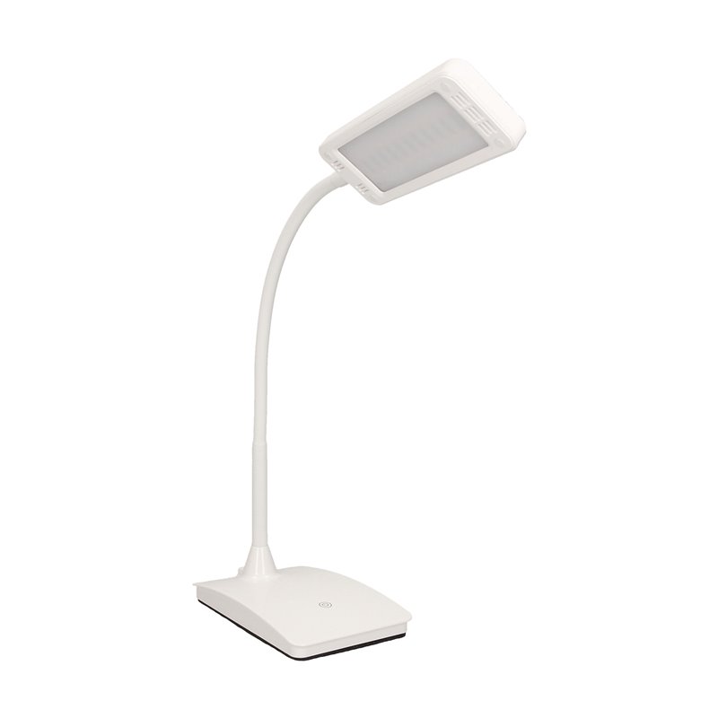 TOPAZ LED 6W, LAMPKA BIURKOWA, 360LM, 3000K, BIAŁA ORNO TOPAZ LED 6W, LAMPKA BIURKOWA, 360LM, 3000K, BIAŁA ORNO