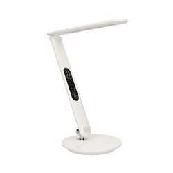 CRYSTAL LED 6,5W, LAMPKA BIURKOWA Z BUDZIKIEM, CZUJNIKIEM RUCHU I ŁADOWARKĄ USB, 500LM, 4000K, BIAŁA ORNO CRYSTAL LED 6,5W, LAMPKA BIURKOWA Z BUDZIKIEM, CZUJNIKIEM RUCHU I ŁADOWARKĄ USB, 500LM, 4000K, BIAŁA ORNO