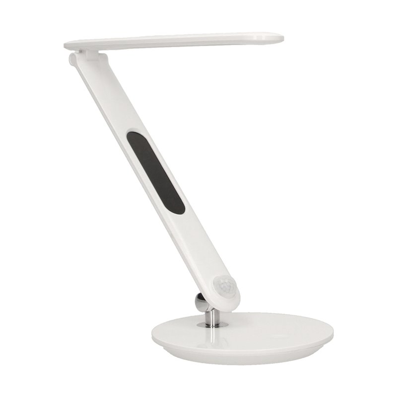CRYSTAL LED 6,5W, LAMPKA BIURKOWA Z BUDZIKIEM, CZUJNIKIEM RUCHU I ŁADOWARKĄ USB, 500LM, 4000K, BIAŁA ORNO CRYSTAL LED 6,5W, LAMPKA BIURKOWA Z BUDZIKIEM, CZUJNIKIEM RUCHU I ŁADOWARKĄ USB, 500LM, 4000K, BIAŁA ORNO