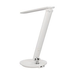 CRYSTAL LED 6,5W, LAMPKA BIURKOWA Z BUDZIKIEM, CZUJNIKIEM RUCHU I ŁADOWARKĄ USB, 500LM, 4000K, BIAŁA ORNO CRYSTAL LED 6,5W, LAMPKA BIURKOWA Z BUDZIKIEM, CZUJNIKIEM RUCHU I ŁADOWARKĄ USB, 500LM, 4000K, BIAŁA ORNO