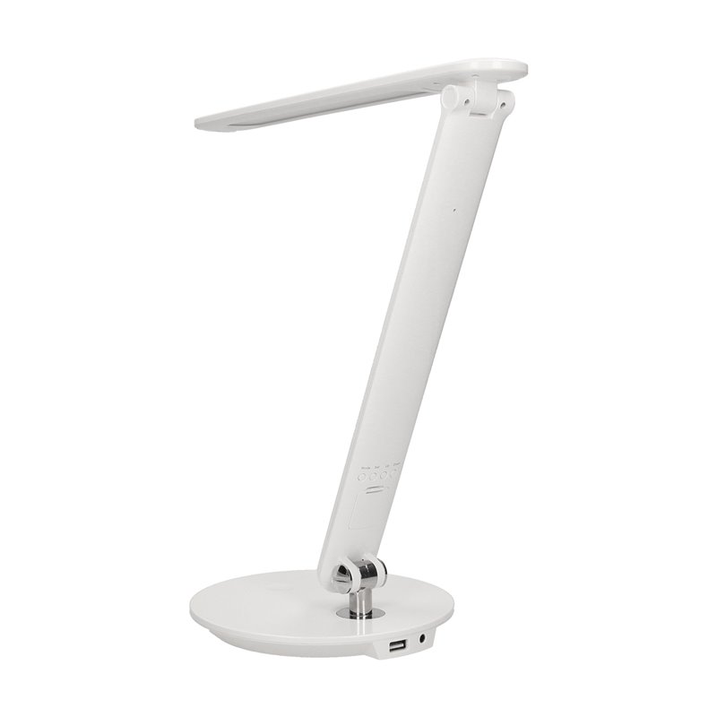 CRYSTAL LED 6,5W, LAMPKA BIURKOWA Z BUDZIKIEM, CZUJNIKIEM RUCHU I ŁADOWARKĄ USB, 500LM, 4000K, BIAŁA ORNO CRYSTAL LED 6,5W, LAMPKA BIURKOWA Z BUDZIKIEM, CZUJNIKIEM RUCHU I ŁADOWARKĄ USB, 500LM, 4000K, BIAŁA ORNO