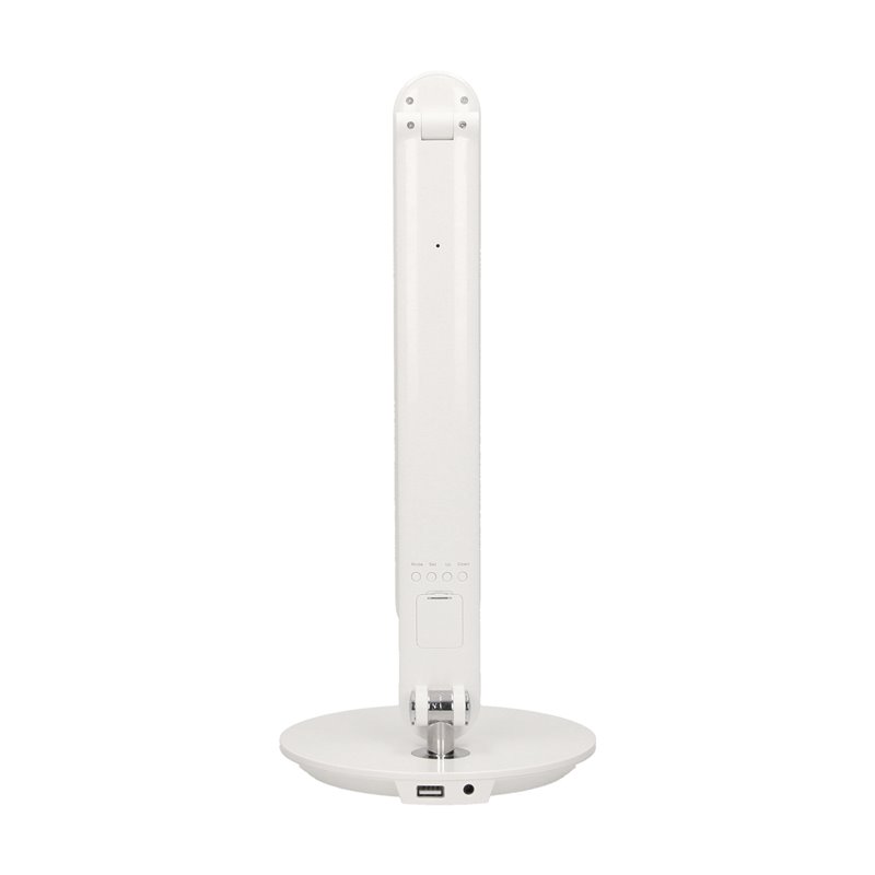 CRYSTAL LED 6,5W, LAMPKA BIURKOWA Z BUDZIKIEM, CZUJNIKIEM RUCHU I ŁADOWARKĄ USB, 500LM, 4000K, BIAŁA ORNO CRYSTAL LED 6,5W, LAMPKA BIURKOWA Z BUDZIKIEM, CZUJNIKIEM RUCHU I ŁADOWARKĄ USB, 500LM, 4000K, BIAŁA ORNO
