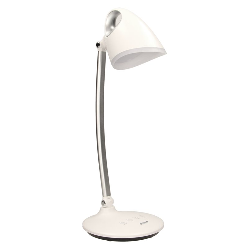 KALCYT LED 6W, LAMPKA BIURKOWA, 200LM, 4000K, WYŁĄCZNIK CZASOWY, BIAŁA ORNO KALCYT LED 6W, LAMPKA BIURKOWA, 200LM, 4000K, WYŁĄCZNIK CZASOWY, BIAŁA ORNO