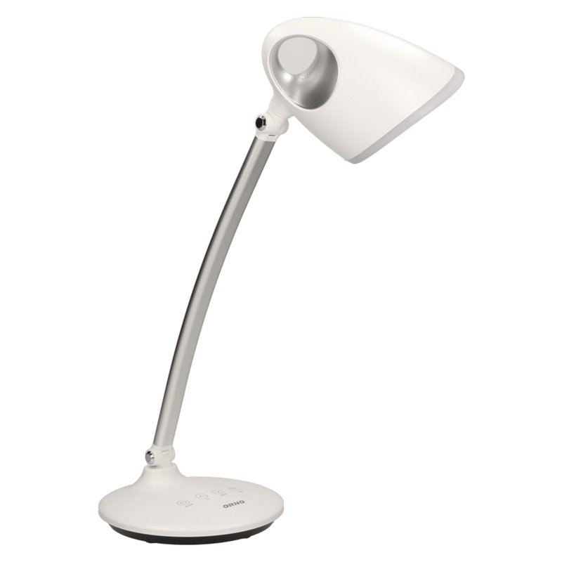 KALCYT LED 6W, LAMPKA BIURKOWA, 200LM, 4000K, WYŁĄCZNIK CZASOWY, BIAŁA ORNO KALCYT LED 6W, LAMPKA BIURKOWA, 200LM, 4000K, WYŁĄCZNIK CZASOWY, BIAŁA ORNO