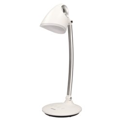 KALCYT LED 6W, LAMPKA BIURKOWA, 200LM, 4000K, WYŁĄCZNIK CZASOWY, BIAŁA ORNO KALCYT LED 6W, LAMPKA BIURKOWA, 200LM, 4000K, WYŁĄCZNIK CZASOWY, BIAŁA ORNO