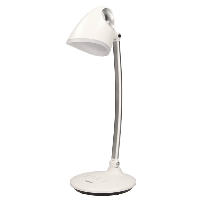 KALCYT LED 6W, LAMPKA BIURKOWA, 200LM, 4000K, WYŁĄCZNIK CZASOWY, BIAŁA ORNO KALCYT LED 6W, LAMPKA BIURKOWA, 200LM, 4000K, WYŁĄCZNIK CZASOWY, BIAŁA ORNO