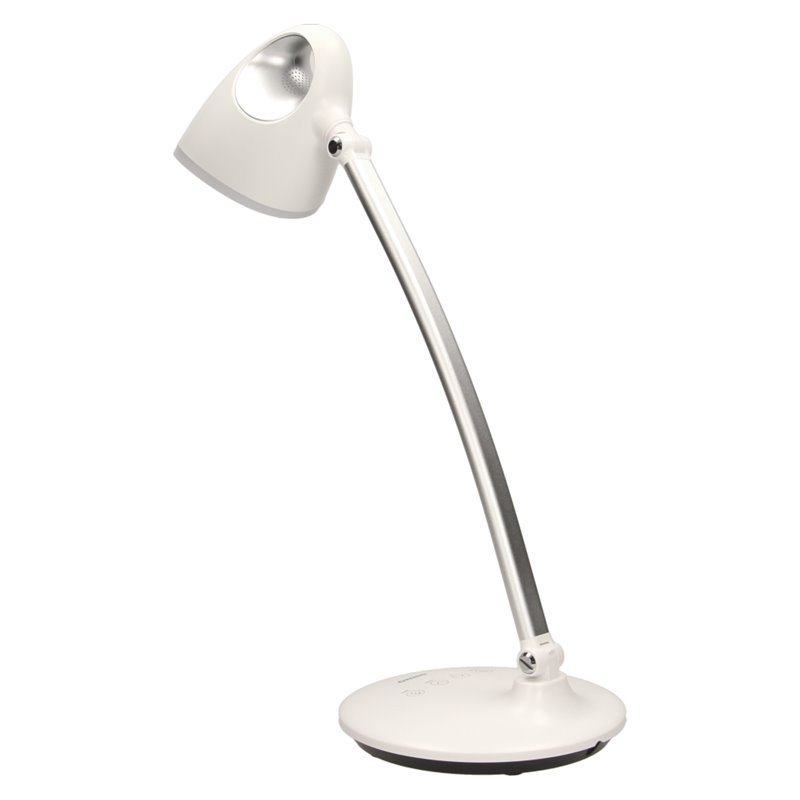 KALCYT LED 6W, LAMPKA BIURKOWA, 200LM, 4000K, WYŁĄCZNIK CZASOWY, BIAŁA ORNO KALCYT LED 6W, LAMPKA BIURKOWA, 200LM, 4000K, WYŁĄCZNIK CZASOWY, BIAŁA ORNO