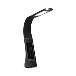 DOLOMIT LED 5W, LAMPKA BIURKOWA Z BUDZIKIEM, 300LM, 4000K, CZARNA ORNO DOLOMIT LED 5W, LAMPKA BIURKOWA Z BUDZIKIEM, 300LM, 4000K, CZARNA ORNO