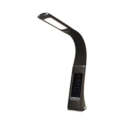 DOLOMIT LED 5W, LAMPKA BIURKOWA Z BUDZIKIEM, 300LM, 4000K, CZARNA ORNO DOLOMIT LED 5W, LAMPKA BIURKOWA Z BUDZIKIEM, 300LM, 4000K, CZARNA ORNO