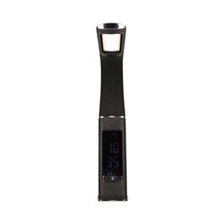 DOLOMIT LED 5W, LAMPKA BIURKOWA Z BUDZIKIEM, 300LM, 4000K, CZARNA ORNO DOLOMIT LED 5W, LAMPKA BIURKOWA Z BUDZIKIEM, 300LM, 4000K, CZARNA ORNO