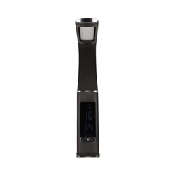 DOLOMIT LED 5W, LAMPKA BIURKOWA Z BUDZIKIEM, 300LM, 4000K, CZARNA ORNO DOLOMIT LED 5W, LAMPKA BIURKOWA Z BUDZIKIEM, 300LM, 4000K, CZARNA ORNO