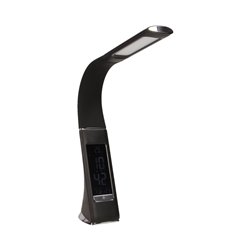 DOLOMIT LED 5W, LAMPKA BIURKOWA Z BUDZIKIEM, 300LM, 4000K, CZARNA ORNO DOLOMIT LED 5W, LAMPKA BIURKOWA Z BUDZIKIEM, 300LM, 4000K, CZARNA ORNO