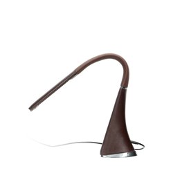 DOLOMIT LED 5W, LAMPKA BIURKOWA Z BUDZIKIEM, 300LM, 4000K, BRĄZOWA ORNO DOLOMIT LED 5W, LAMPKA BIURKOWA Z BUDZIKIEM, 300LM, 4000K, BRĄZOWA ORNO