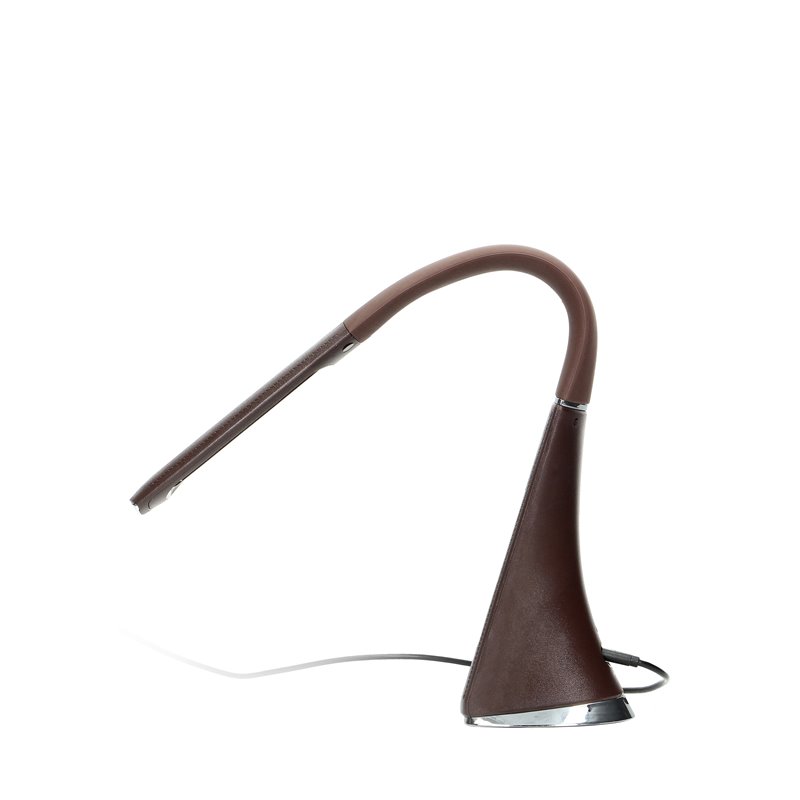 DOLOMIT LED 5W, LAMPKA BIURKOWA Z BUDZIKIEM, 300LM, 4000K, BRĄZOWA ORNO DOLOMIT LED 5W, LAMPKA BIURKOWA Z BUDZIKIEM, 300LM, 4000K, BRĄZOWA ORNO