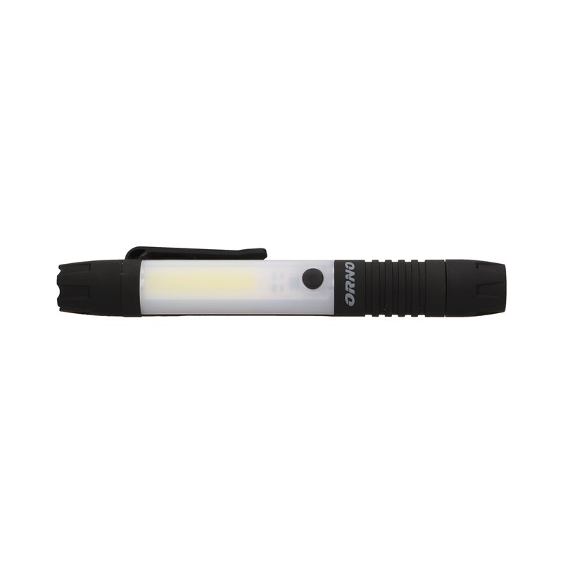 LATARKA WARSZTATOWA LED COB 3W+0,5W, 240LM+40LM, 3 X AAA, MAGNES ORNO LATARKA WARSZTATOWA LED COB 3W+0,5W, 240LM+40LM, 3 X AAA, MAGNES ORNO