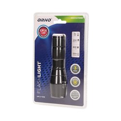 LATARKA LED CREE 10W Z ZOOMEM, 800LM, 3 X AAA, ALUMINIOWA KONSTRUKCJA ORNO LATARKA LED CREE 10W Z ZOOMEM, 800LM, 3 X AAA, ALUMINIOWA KONSTRUKCJA ORNO