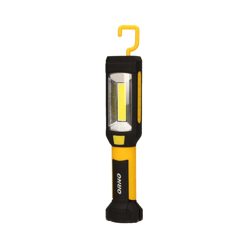 LATARKA WARSZTATOWA LED COB 3W/200LM+ LED 3W/120LM LED, 3 X AAA, MAGNES, HACZYK, KLAMRA, PODWÓJNE ŚWIATŁO ORNO LATARKA WARSZTATOWA LED COB 3W/200LM+ LED 3W/120LM LED, 3 X AAA, MAGNES, HACZYK, KLAMRA, PODWÓJNE ŚWIATŁO ORNO