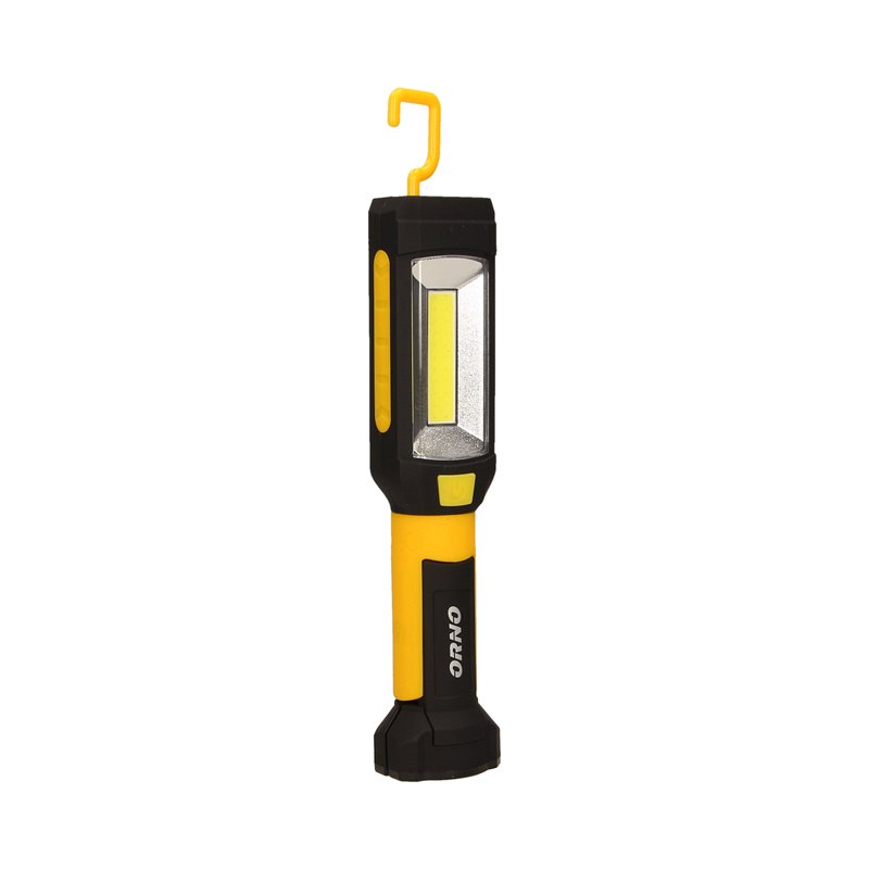 LATARKA WARSZTATOWA LED COB 3W/200LM+ LED 3W/120LM LED, 3 X AAA, MAGNES, HACZYK, KLAMRA, PODWÓJNE ŚWIATŁO ORNO LATARKA WARSZTATOWA LED COB 3W/200LM+ LED 3W/120LM LED, 3 X AAA, MAGNES, HACZYK, KLAMRA, PODWÓJNE ŚWIATŁO ORNO