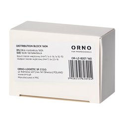 BLOK ROZDZIELCZY 160A, ZACISK WEJŚCIOWY 1X16 I 1X70MM2, ZACISKI WYJŚCIOWE 6X16MM2,WYGODNE MOCOWANIE NA SZYNIE DIN ORNO BLOK ROZDZIELCZY 160A, ZACISK WEJŚCIOWY 1X16 I 1X70MM2, ZACISKI WYJŚCIOWE 6X16MM2,WYGODNE MOCOWANIE NA SZYNIE DIN ORNO