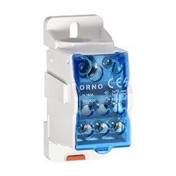BLOK ROZDZIELCZY 160A, ZACISK WEJŚCIOWY 1X16 I 1X70MM2, ZACISKI WYJŚCIOWE 6X16MM2,WYGODNE MOCOWANIE NA SZYNIE DIN ORNO BLOK ROZDZIELCZY 160A, ZACISK WEJŚCIOWY 1X16 I 1X70MM2, ZACISKI WYJŚCIOWE 6X16MM2,WYGODNE MOCOWANIE NA SZYNIE DIN ORNO