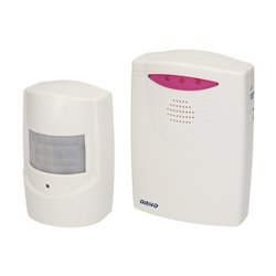 CZUJNIK RUCHU Z SYGNALIZACJĄ BEZPRZEWODOWĄ, IP44, 120M, LEARNING SYSTEM, BATERYJNY ORNO CZUJNIK RUCHU Z SYGNALIZACJĄ BEZPRZEWODOWĄ, IP44, 120M, LEARNING SYSTEM, BATERYJNY ORNO
