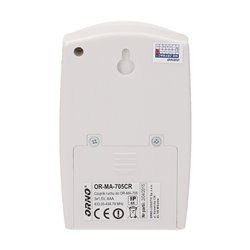 CZUJNIK RUCHU Z SYGNALIZACJĄ BEZPRZEWODOWĄ, IP44, 120M, LEARNING SYSTEM, BATERYJNY ORNO CZUJNIK RUCHU Z SYGNALIZACJĄ BEZPRZEWODOWĄ, IP44, 120M, LEARNING SYSTEM, BATERYJNY ORNO