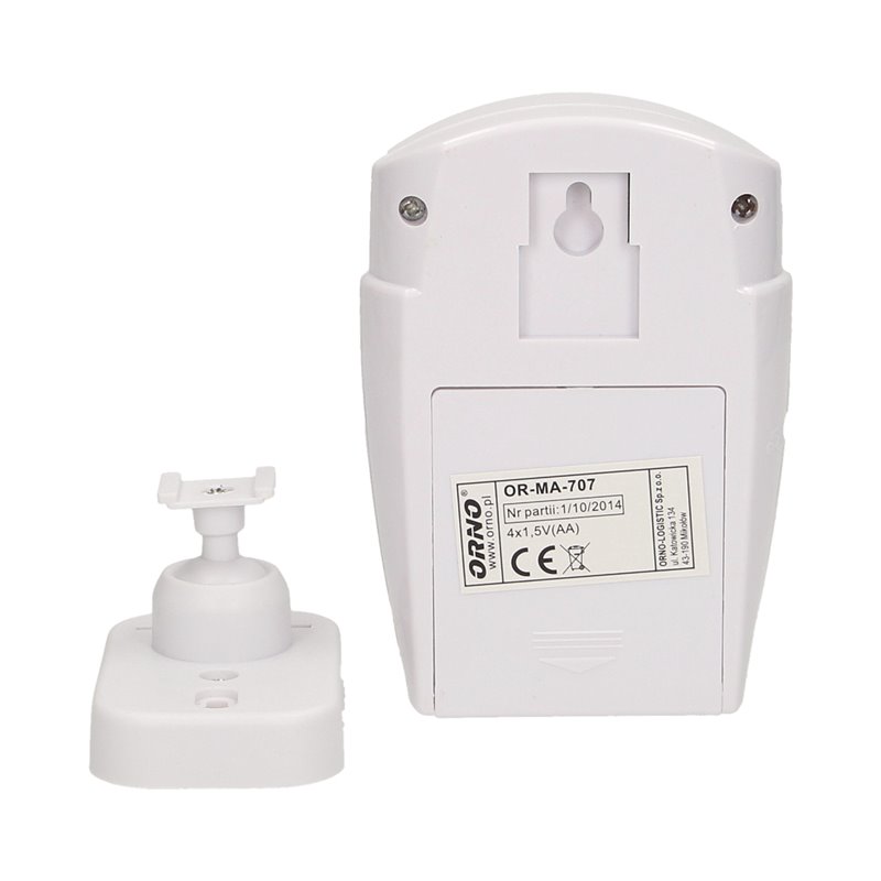 MINI ALARM BEZPRZEWODOWY Z WBUDOWANĄ SYRENĄ STEROWANY PILOTEM, 6M, BATERYJNY ORNO MINI ALARM BEZPRZEWODOWY Z WBUDOWANĄ SYRENĄ STEROWANY PILOTEM, 6M, BATERYJNY ORNO