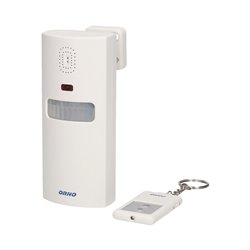 ALARM Z WBUDOWANĄ SYRENĄ, STEROWANY PILOTEM, 6M, BATERYJNY ORNO ALARM Z WBUDOWANĄ SYRENĄ, STEROWANY PILOTEM, 6M, BATERYJNY ORNO