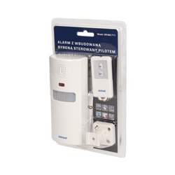 ALARM Z WBUDOWANĄ SYRENĄ, STEROWANY PILOTEM, 6M, BATERYJNY ORNO ALARM Z WBUDOWANĄ SYRENĄ, STEROWANY PILOTEM, 6M, BATERYJNY ORNO