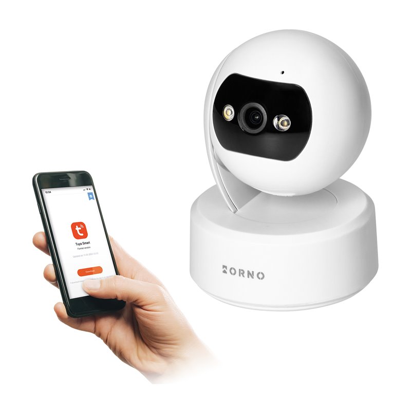 KAMERA WEWNĘTRZNA OBROTOWA, 4MP, WI-FI, PAMIĘĆ, TWO-WAY TALK ORNO