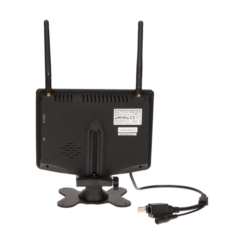 SYSTEM DO MONITORINGU 4-KANAŁOWY, BEZPRZEWODOWY CCTV, MONITOR LCD 7" ORNO SYSTEM DO MONITORINGU 4-KANAŁOWY, BEZPRZEWODOWY CCTV, MONITOR LCD 7" ORNO