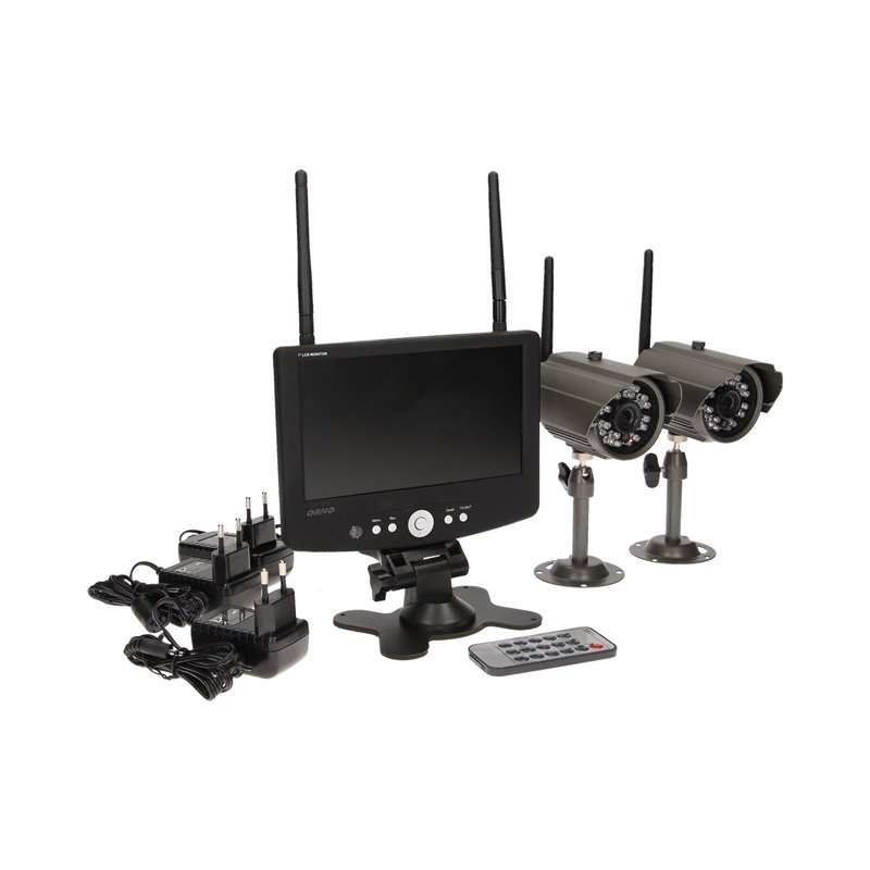 SYSTEM DO MONITORINGU 4-KANAŁOWY, BEZPRZEWODOWY CCTV, MONITOR LCD 7" ORNO SYSTEM DO MONITORINGU 4-KANAŁOWY, BEZPRZEWODOWY CCTV, MONITOR LCD 7" ORNO