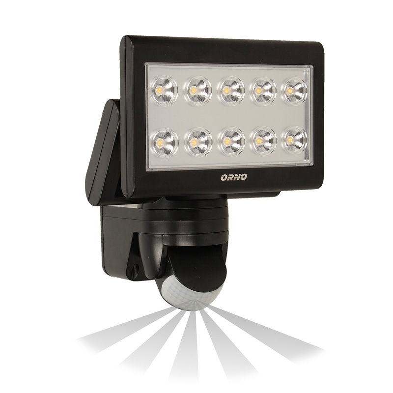 SIROCCO LED 25W, NAŚWIETLACZ Z CZUJNIKIEM RUCHU, 1500LM, IP44, 4000K CZARNY ORNO SIROCCO LED 25W, NAŚWIETLACZ Z CZUJNIKIEM RUCHU, 1500LM, IP44, 4000K CZARNY ORNO