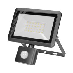 BULLED S 30W NAŚWIETLACZ Z PIR, 2400LM, IP44, 4000K, ALU+SZKŁO ORNO BULLED S 30W NAŚWIETLACZ Z PIR, 2400LM, IP44, 4000K, ALU+SZKŁO ORNO